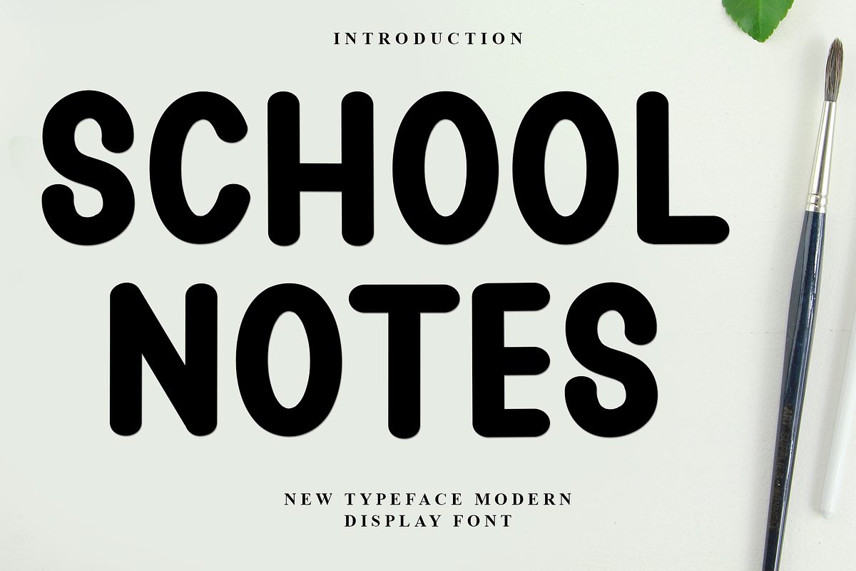 School Notes, a Script Font by InermediaSTUDIO (Photo 1 of 7)