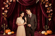 34 Autumn Wreath Digital Backdrops, a Background Graphic by 3Motional (Thumbnail 14 of 18)