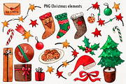 Santa big Christmas set, a Decorative Illustration by Ekaterina Goncharova (Thumbnail 3 of 13)