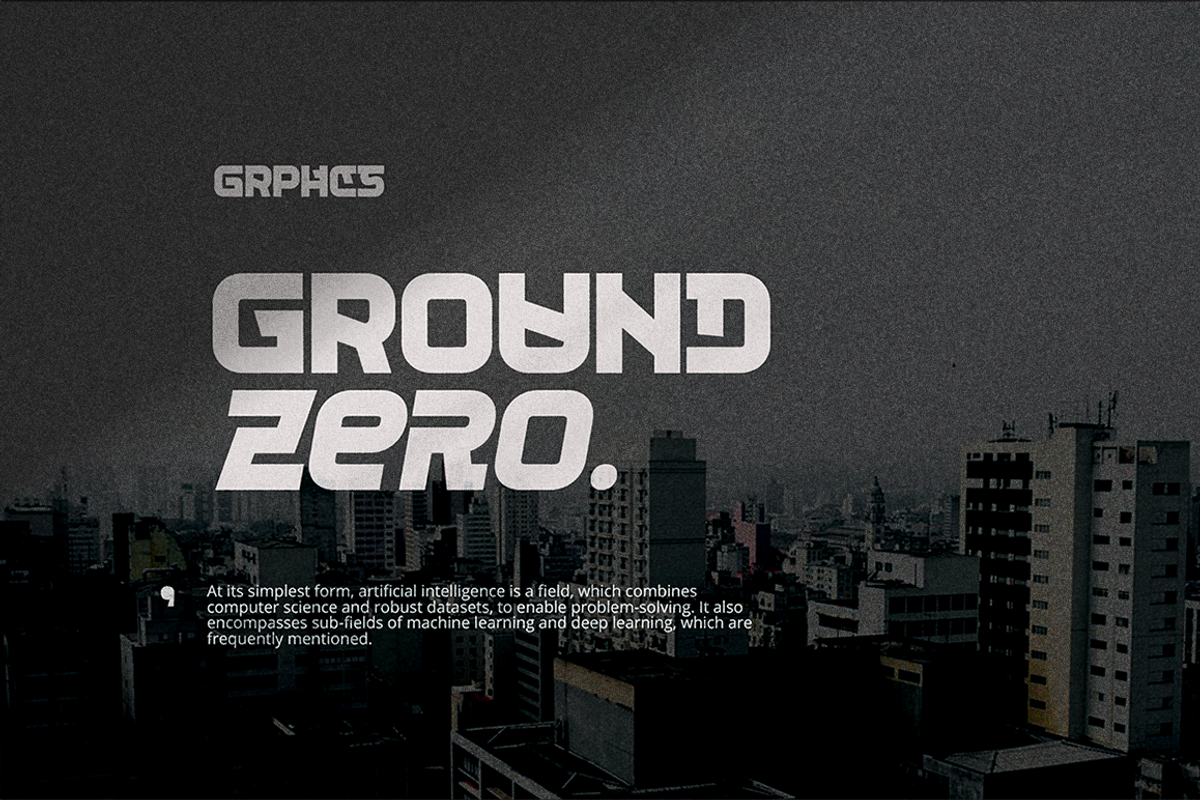 Grphcs - Logo Font, a Sans Serif Font by Grontype (Photo 7 of 10)