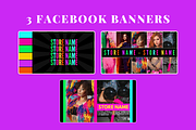Neon Social Media Banners + Icons, a Social Media Template by SunshineStudioBoutique (Thumbnail 5 of 9)