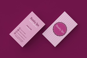 Beauty Spa Minimal Business Card