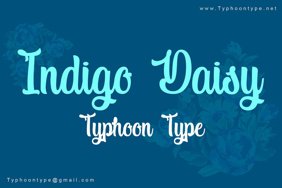 Indigo Daisy font