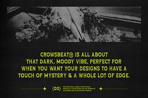 Crowsbeat Reversed Contrast Horror