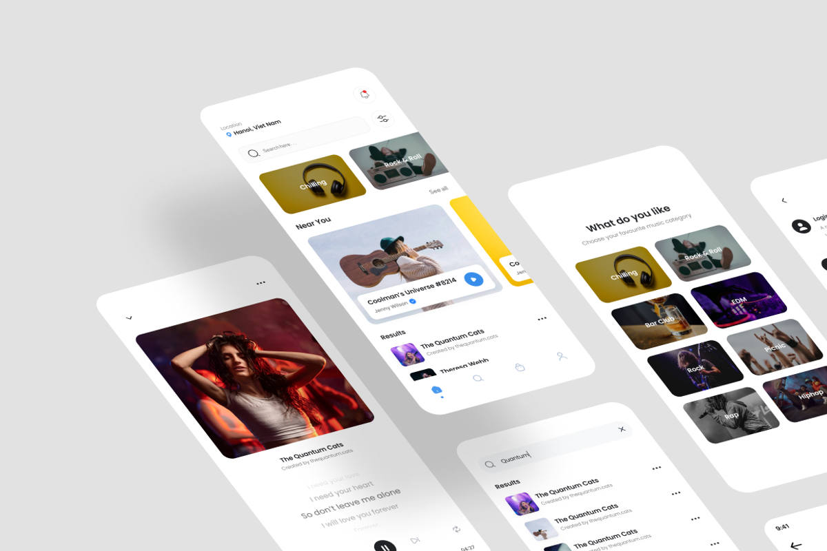 Musi - Music Play App UI Kit, an UI Kit Template by iDoodle Studio (Photo 4 of 4)