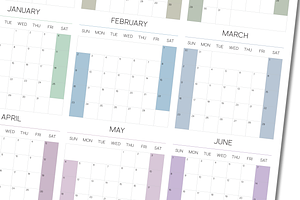 2024-2025 Printable Big Wall Planner