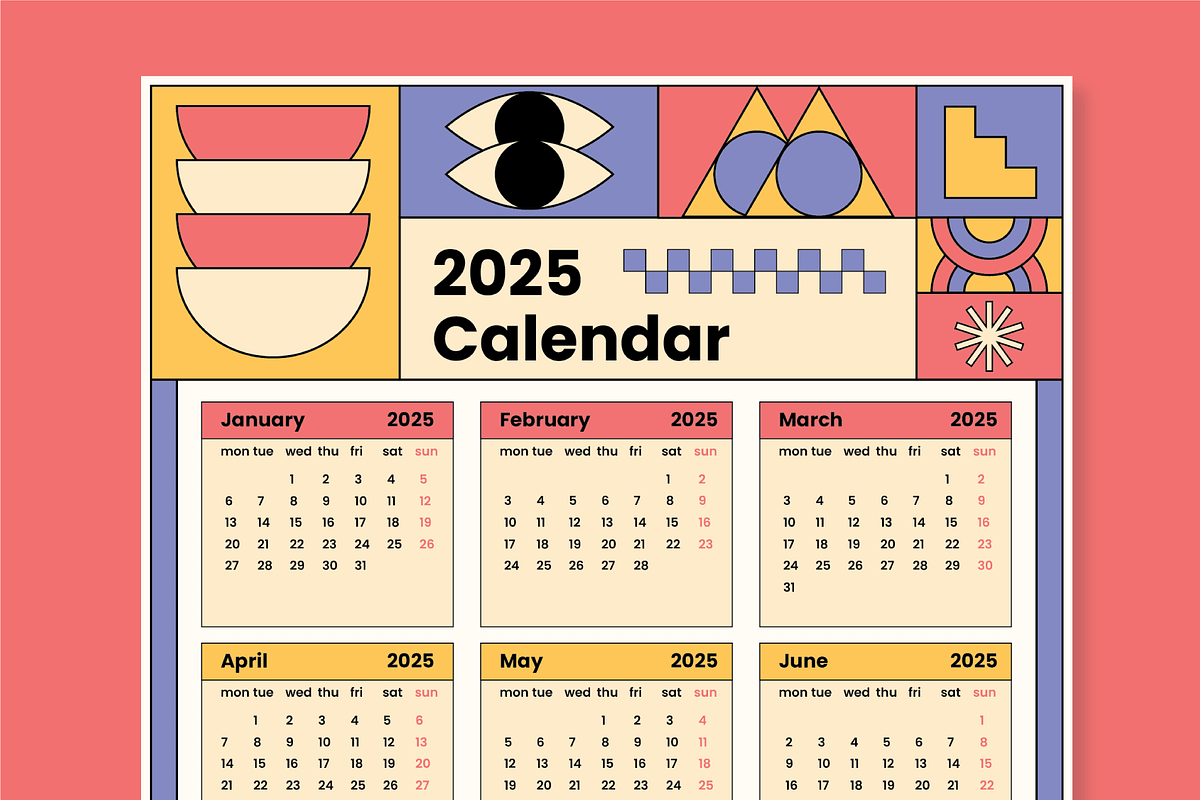 Calendar 2025, a Print Template by nyilstudio (Photo 2 of 3)