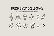 Witchy Icon Collection Pack, an Outline Icon by Pink Tiger Creative (Thumbnail 1 of 4)