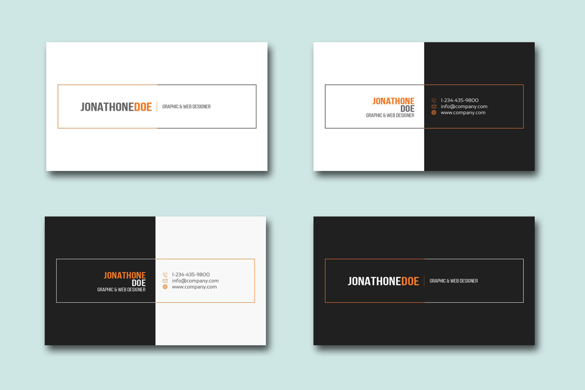Clean Business Card, a Business Card Template by DesignGhar (Photo 1 of 7)
