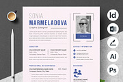 Sleek Corporate Resume Template, a Resume Template by ResumeInventor (Thumbnail 1 of 6)