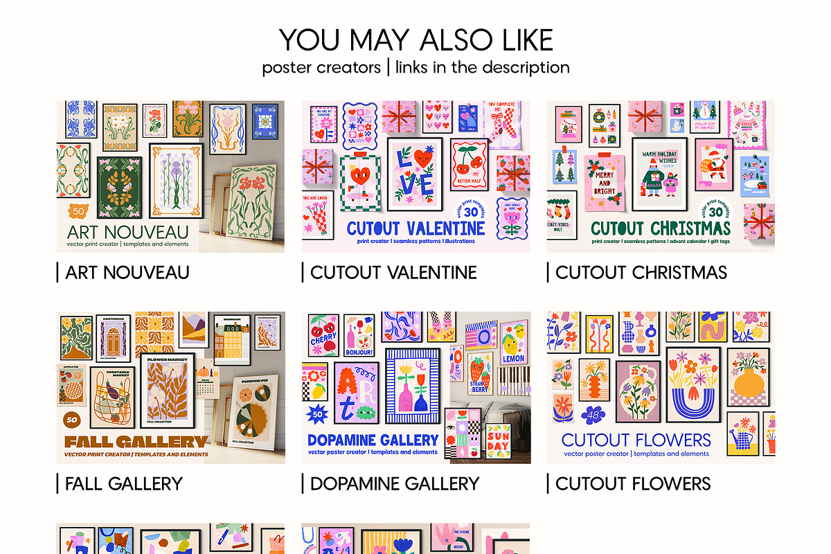 Pop Up Gallery Vector Poster Creator, an Object Graphic by ArtFM (Photo 13 of 13)