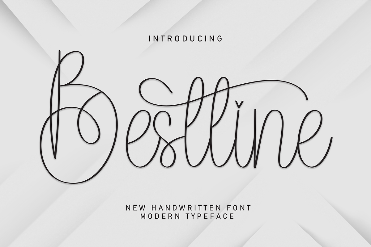 Bestline | Script Font, a Handwritten Font by Scratchones (Photo 1 of 8)