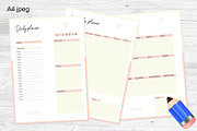 Digital Planner Templates, a Stationery Template by kh_cat (Thumbnail 1 of 2)