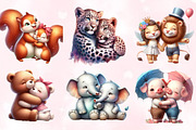 Romantic Couple Animals Clipart, an Animal Illustration by Craft Nest (Thumbnail 5 of 5)