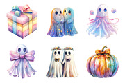 Halloween Ghost Iridescent Bundle, an Illustration by SinaCreation (Thumbnail 3 of 7)