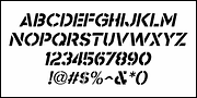 Stencil Company JNL, a Sans Serif Font by Jeff Levine Fonts (Thumbnail 5 of 5)