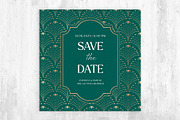 Art Deco Wedding Invitation Template, an Invitation Template by BrandPacks (Thumbnail 5 of 7)