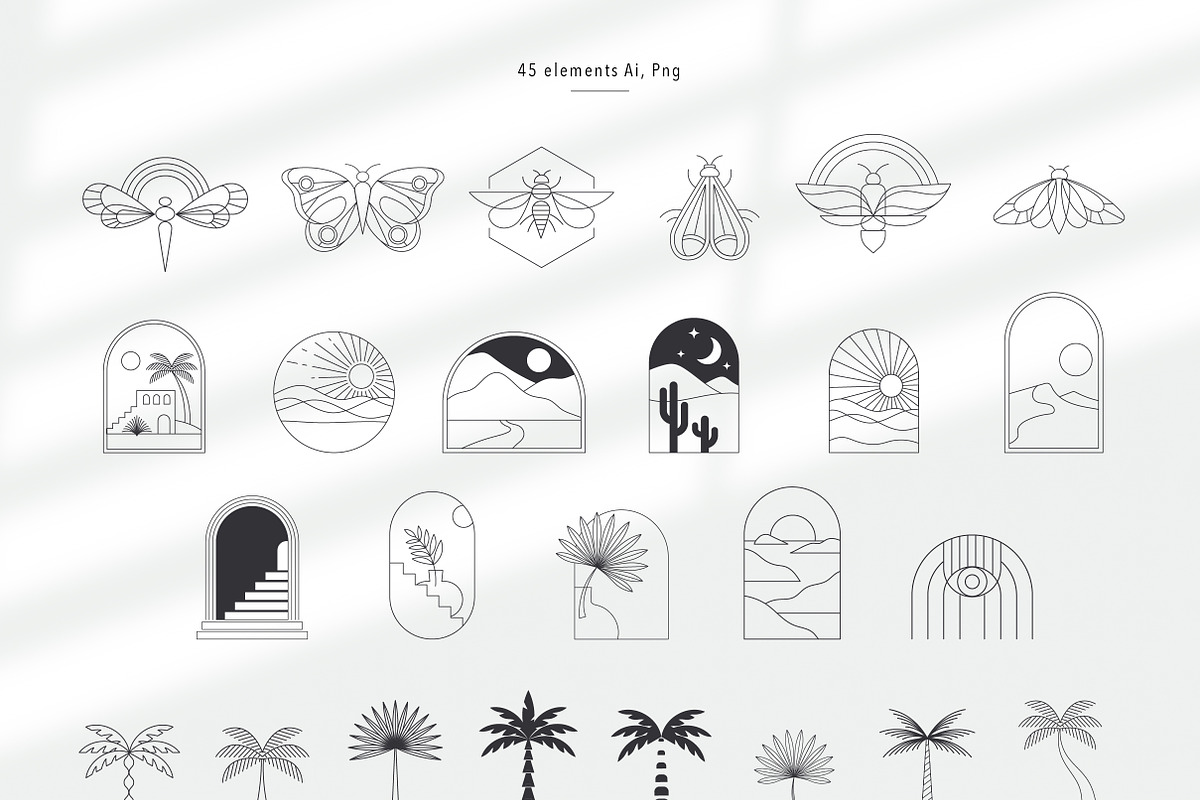 Bohemian Minimal Logos collection, a Branding & Logo Template by Marish (Photo 11 of 13)