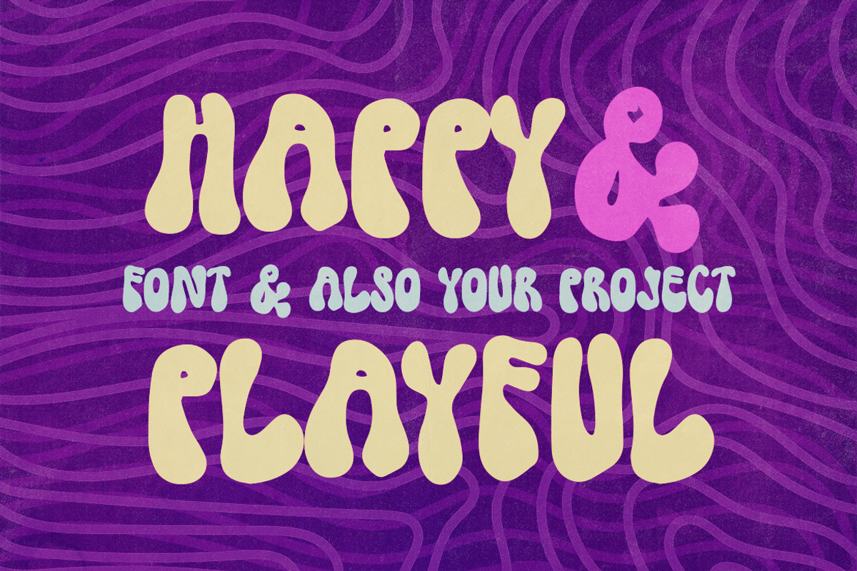 Chubby Flower - Playful & Cute Font, a Font by Deeezy (Photo 3 of 6)