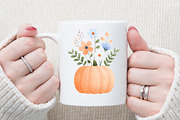Watercolor Pumpkin Clipart Set, an Illustration by Sublimation Artist (Thumbnail 5 of 6)