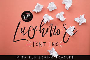 Lushmore Font Trio + Extras