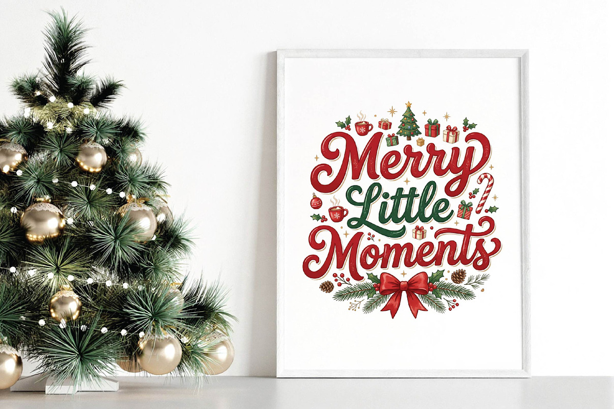 Merry Little Moments PNG Design, a Seasonal Illustration by DreamPrint404 (Photo 4 of 6)