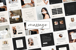 Canva Massage Therapist templates