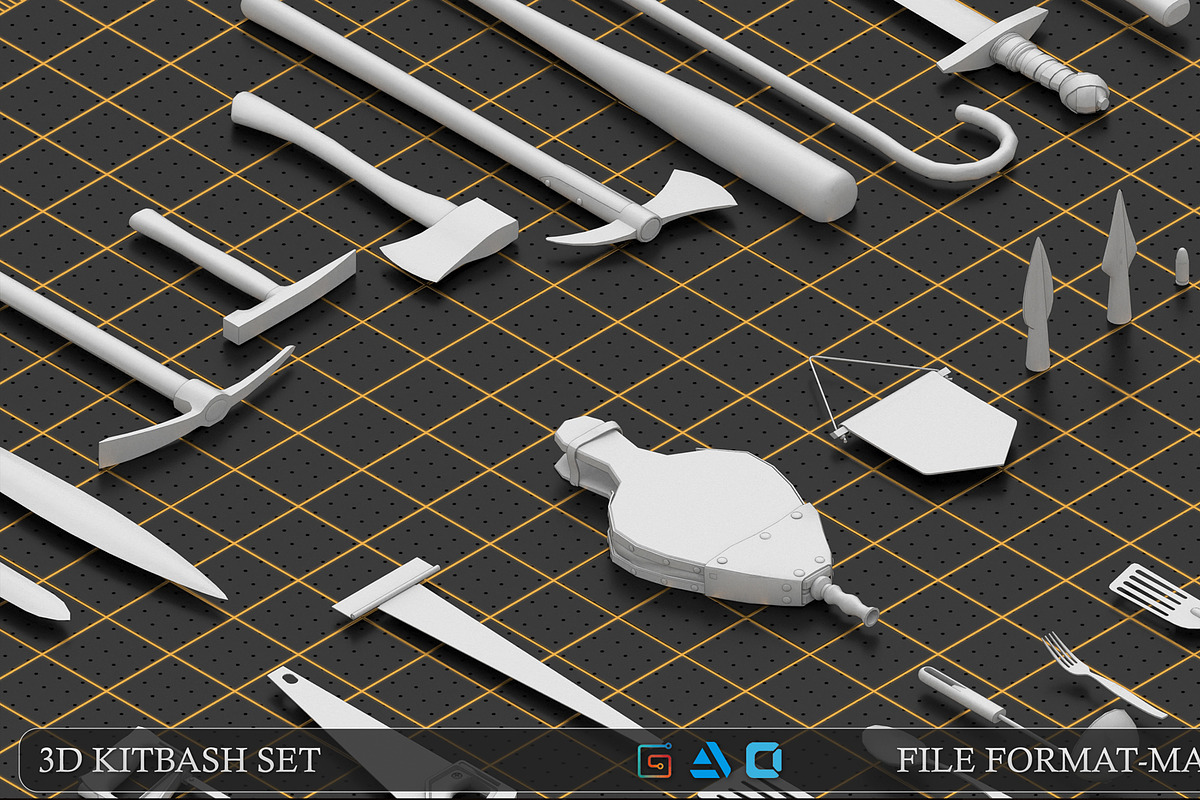 Mega pack items kitbash, an Object 3D Model by MohamedHussien1 (Photo 2 of 8)