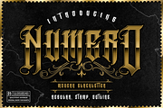 NUMERO, a Blackletter Font by dansdesign (Thumbnail 1 of 7)