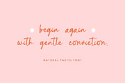 Natural Pastel - Handwritten Font, a Handwritten Font by Bluestype Studio (Thumbnail 2 of 7)