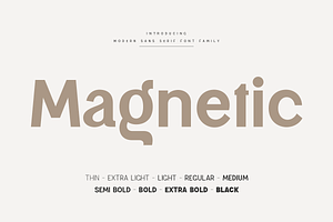 Magnetic – Modern Sans Serif Font
