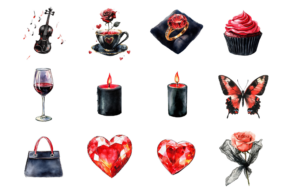 Friday's Black & Red Clipart, an Illustration by Design Market (Photo 2 of 3)