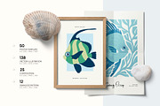 Groovy Ocean | Poster Builder, an Object Graphic by KetteCreate (Thumbnail 4 of 16)