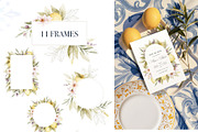 Mediterranean Lemon Olive Watercolor, an Object Illustration by Elena Medvedeva (Thumbnail 4 of 10)