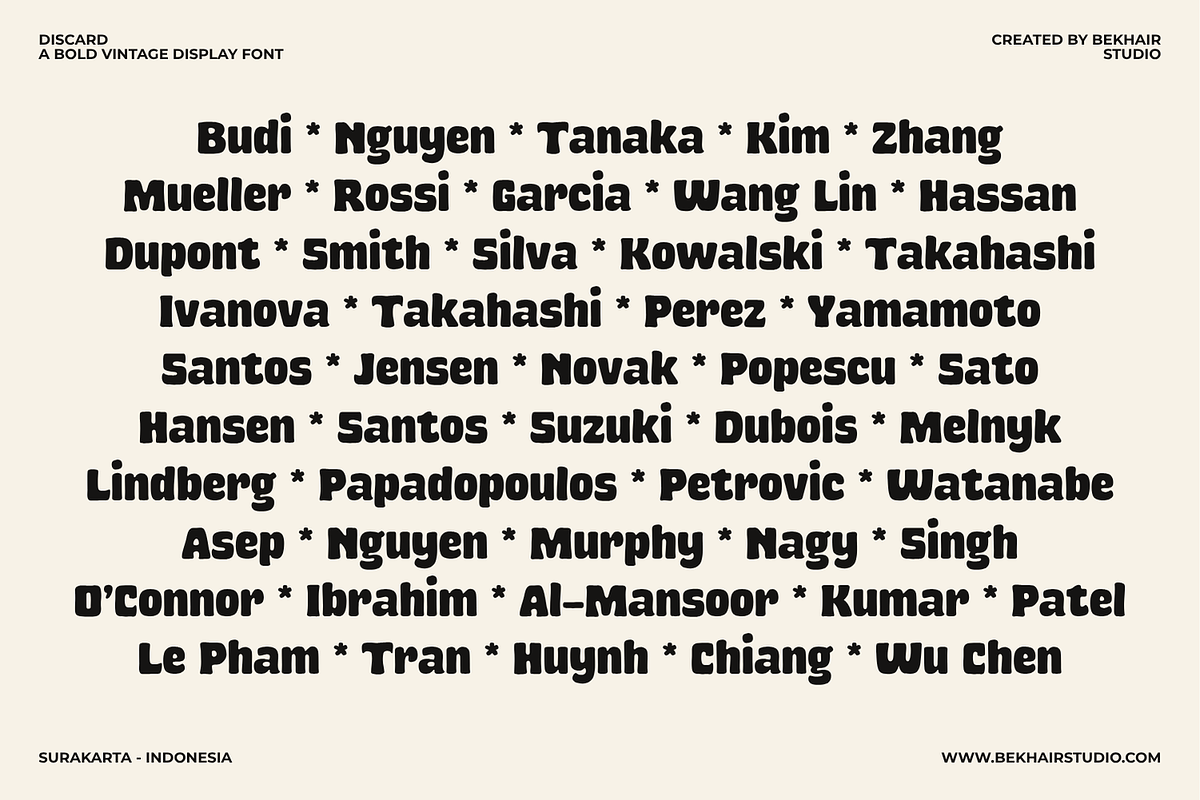 Discard – Bold Retro Display Font, a Serif Font by Bekhair Studio (Photo 16 of 17)