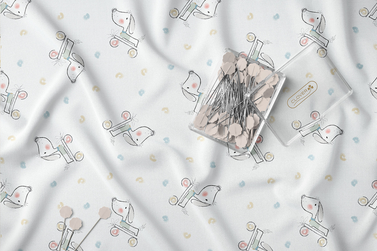 Watercolor Cute Animals Pattern, a Pattern Graphic by StudioGlouna (Photo 9 of 14)
