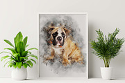 Dog Watercolor Painting, an Action Add-On by MRI STUDIO (Thumbnail 9 of 18)