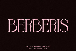 BERBERIS - Display Unique Serif