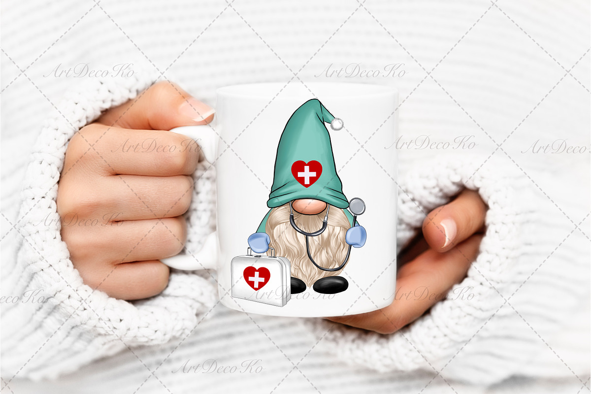 Gnome Nurse PNG, a Person Illustration by DekoArt (Photo 3 of 4)