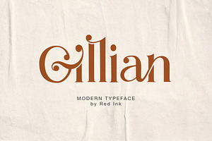 Gillian Serif Ligature Font