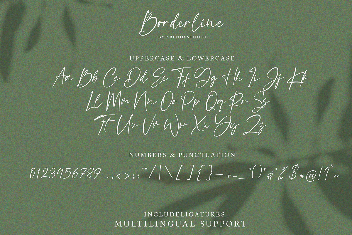Borderline - Calligraphy Font preview 3