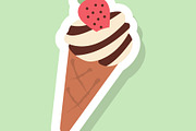 Hand painted bakery set stickers, a Food Illustration by okskukuruza (Thumbnail 2 of 3)