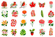 Fall Florals and Woodland Clipart, an Illustration by CreationArt (Thumbnail 6 of 6)