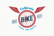 9 Vintage Bicycle Logos/Badges Set, a Branding & Logo Template by Createvil (Thumbnail 4 of 5)