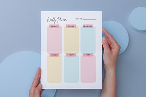 Five Day Weekly Planner Printable