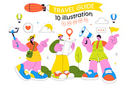 10 Travel Tour Guide Illustration, a Person Illustration by denayunebgt (Thumbnail 1 of 4)