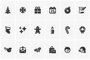 Mono Icons: Christmas