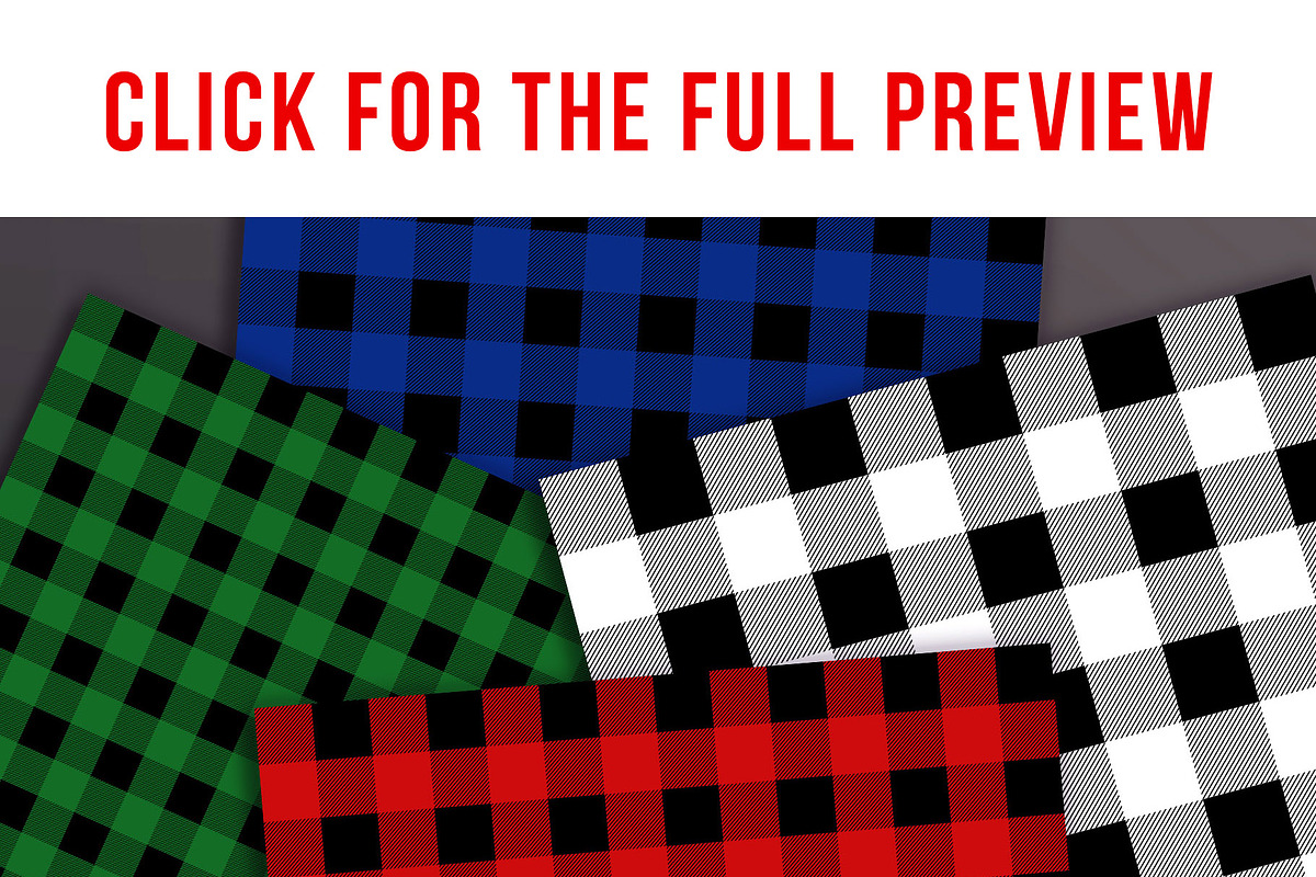 Buffalo Check Digital Paper, a Pattern Graphic by The Digital Download Shop (Photo 2 of 2)