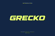 Grecko - Modern Sport Typeface, a Font by Letterna (Thumbnail 1 of 4)