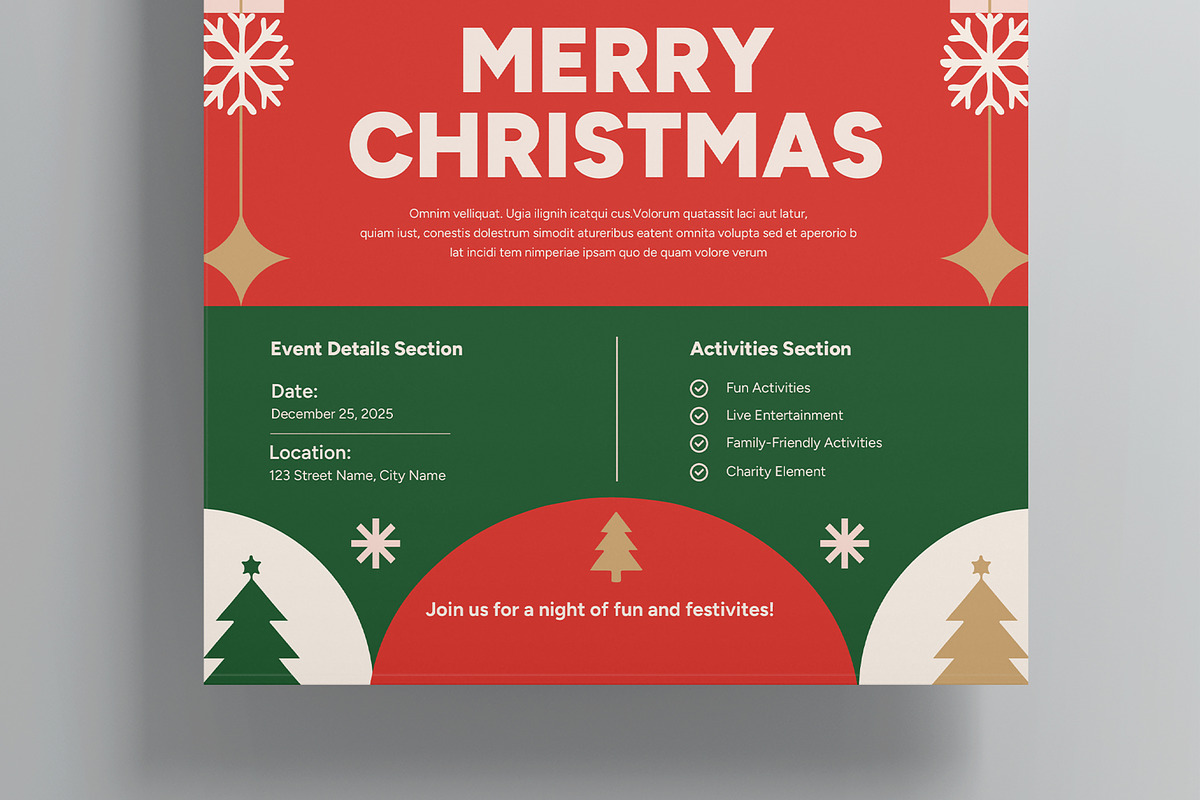 Christmas Flyer Template preview 3